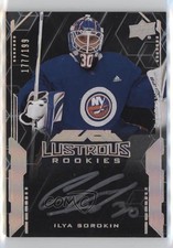 2020 SPx UD Black Lustrous Rookie Signatures /199 Tier 2 Ilya Sorokin Auto k4s