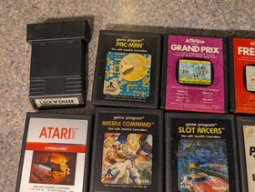 Atari 7800 Console With 15 Games In box Tested Defender Frogger Pac Man No dupes