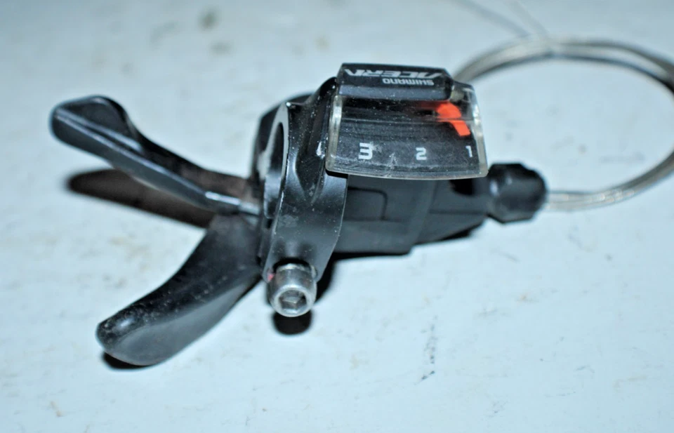 Freno de palanca de cambios gatillo izquierdo Shimano Acera SL-M3000 negro 3 velocidades MTB ¡Envío de EE. UU.! Foto 4 de 4