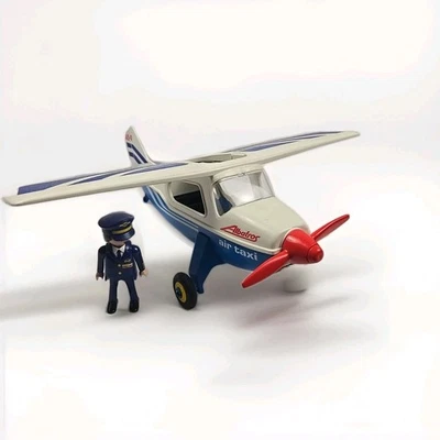 Playmobil 7590 Classic Edition Air Taxi The Albatros Taildragger Airplane 1985 - Photo 1/4
