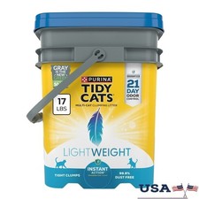 Lightweight Cat Litter 21 Day Odor Control Clumping Low Dust Scoopable Multi Cat