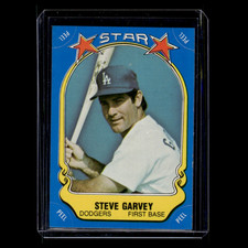 Steve Garvey #1 1981 Fleer Star Stickers Los Angeles Dodgers Baseball Card MLB