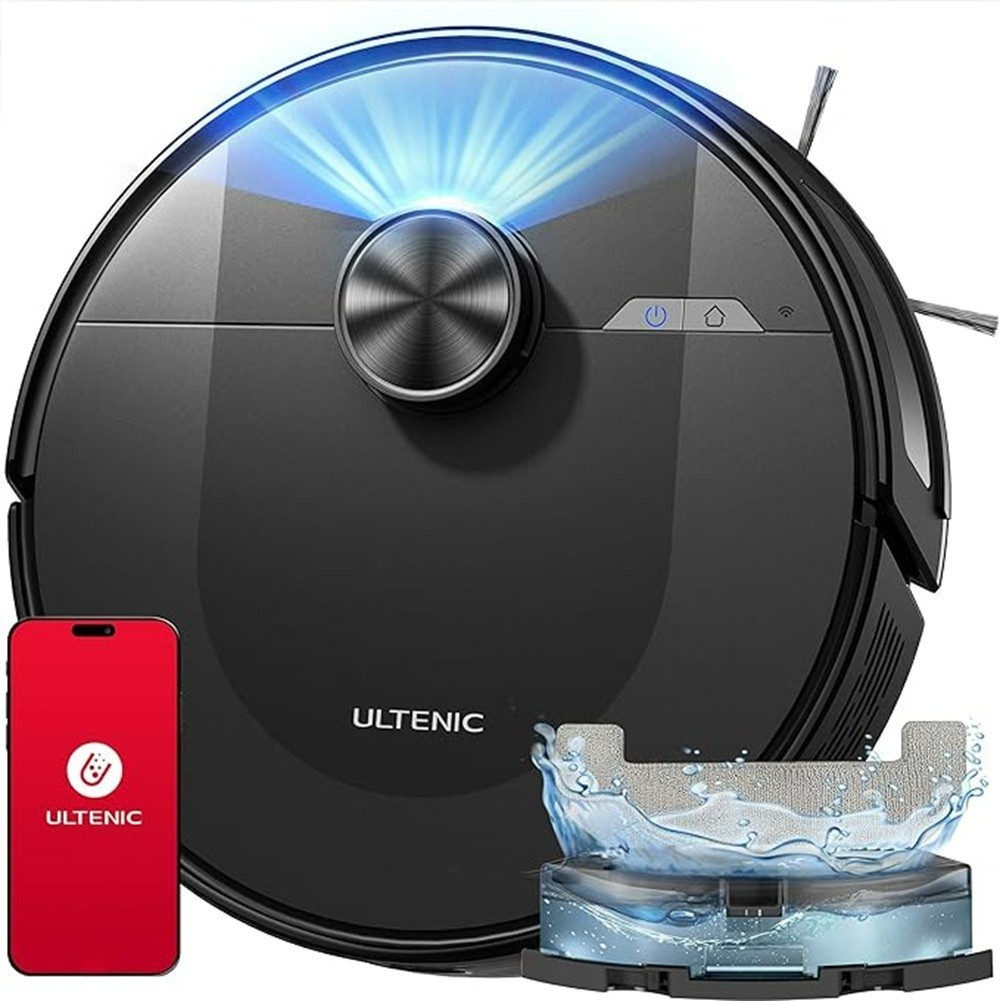 Ultenic D10 Robot Aspirapolvere Lavapavimenti con mappatura LiDAR 6000Pa