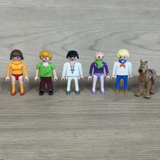 Scooby Doo Playmobil 6 Action Figure Lot Shaggy Velma Scooby Fred Daphne Ghost