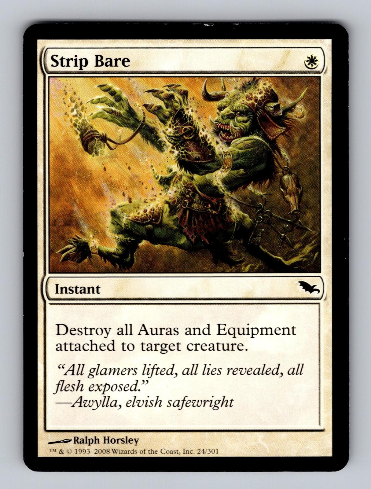Strip Bare 24 Common Shadowmoor Magic: The Gathering Lightly Played