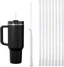 100PCS Disposable Straws for 40 OZ Tumbler, Extra Long 40oz30oz, Transparent 