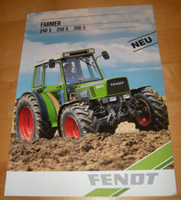 Prospekt Fendt 240 250 260 S 240S 250S 260S Traktor Schlepper