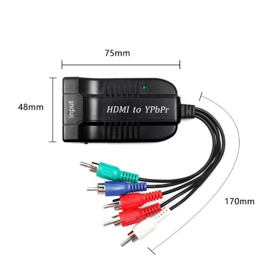 HDMI to 1080P YPBPR Component Video 5RCA RGB Converter 5RCA RGB Adapter 1080P - Image 3 of 4