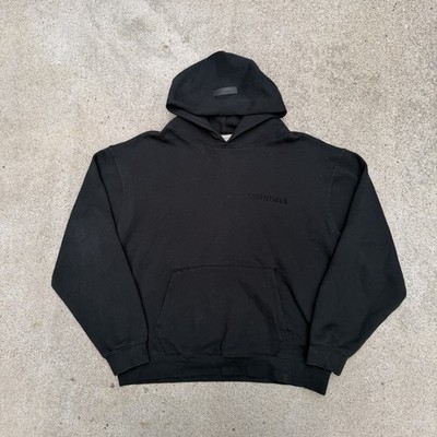 Fear of God Essentials Hoodie Black Men's Size L Oversized Hoodie FOG SS22