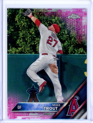 2016 Topps Chrome - Mike Trout #1 Pink Refractor - Bild 1 von 2