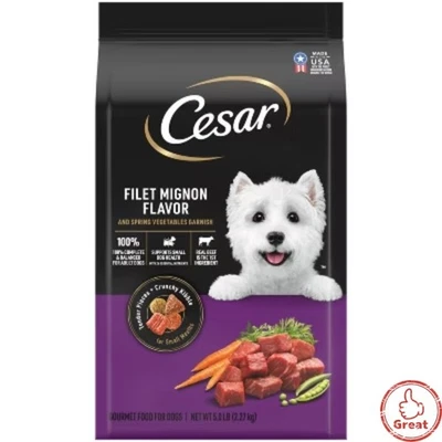 Cesar Filet Mignon Flavor Small Breed Dry Dog Food