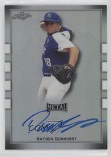 2018 Leaf Metal Perfect Game All-American Classic Hayden Dunhurst Auto 8wm