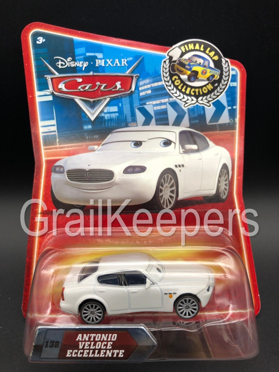 Disney Pixar Cars Antonio Veloce Eccellente Final Lap Maserati