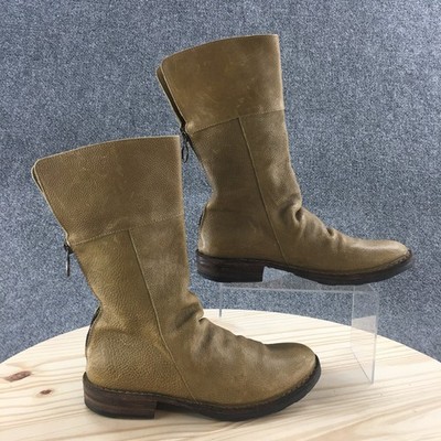 Fiorentini Baker Boots Womens 36 Ella Riding Beige Comfort Round Toe Mid-Calf