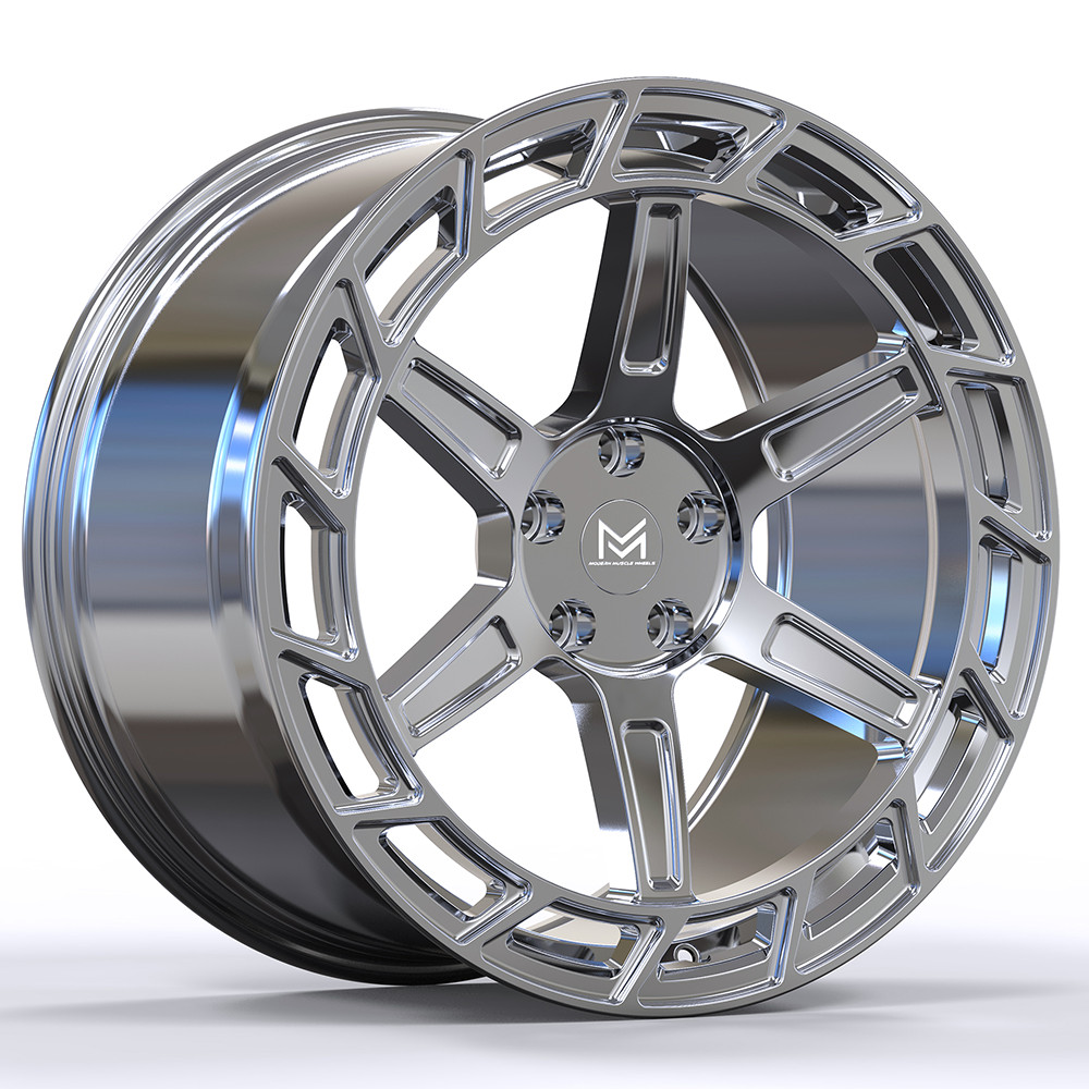 20" Modern Muscle AX-6 Chrome Wheels for Audi R8 Gen 1 (2006–2015)