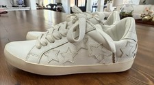 zadig voltaire Italy White Leather Star Design Sneakers 37/6 Worn Once