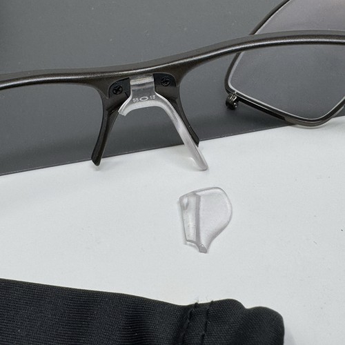 Oakley Crosslink Switch OX3128-0255 Pewter Eyeglasses frame Broken Nosepad 55mm - Picture 5 of 17