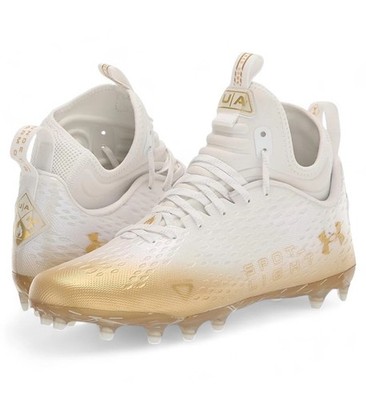 Under Armour UA Spotlight Lux MC Football Cleats White/Gold