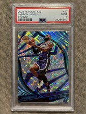 2021 PANINI REVOLUTION COSMIC #57 LEBRON JAMES CARD SP #99/99 PSA 9