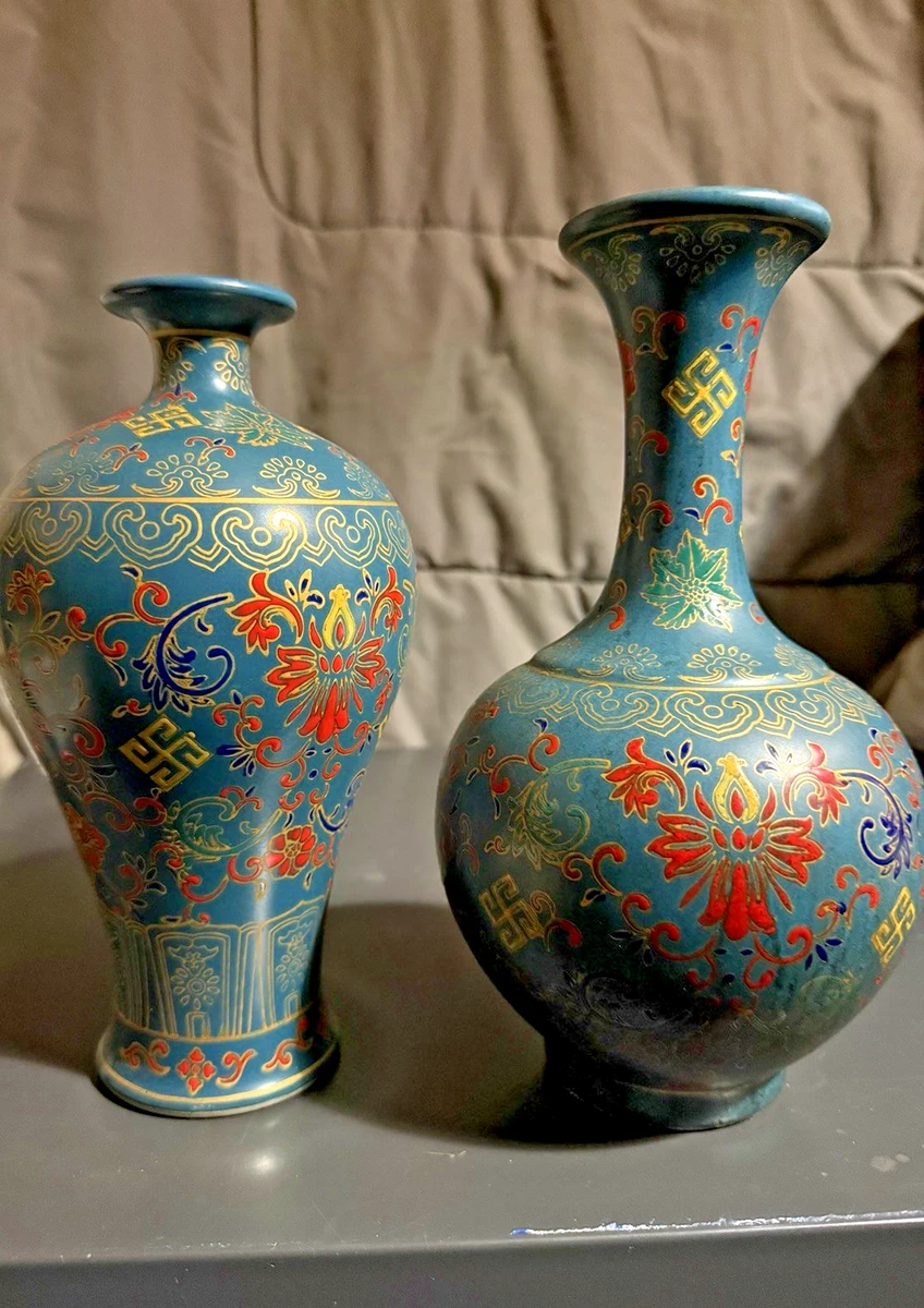 孔雀花瓶中国古董花瓶| eBay