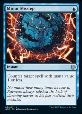 Minor Misstep Light Play, English Magic the Gathering MTG Phyrexia: All Will Be 