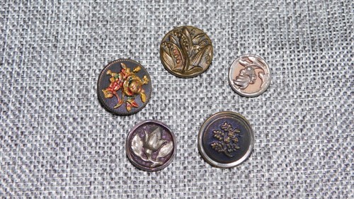 Lote de botones antiguos de colección #935-D - Imagen 5 de 5
