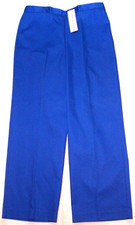 ALFRED DUNNER Cobalt Blue Pull-On Back-Elastic Classic Fit Pants, Womens 14P