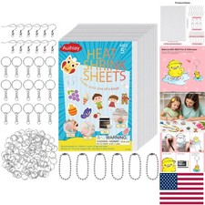 Versatile 125PCS Shrinky Sheets Kit for Fun DIY Projects and Holiday Decor