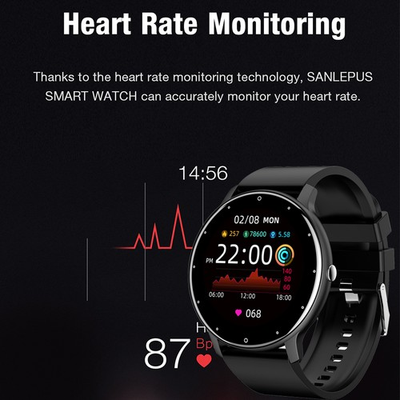#ad #ad ZL02 Smart Bracelet Heart Rate Blood Pressure Blood Oxygen Monitoring Sports Ped $59.99
