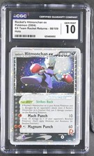 CGC 10 Rocket's Hitmonchan EX 98/109 EX Team Rocket Returns Holo Pokemon Card on eBay