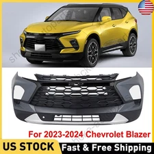 New Front Bumper Cover Grille Assembly Kit Fit For 2023-2024 Chevy Blazer