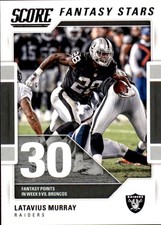 2017 Score Fantasy Stars #9 Latavius Murray - FB
