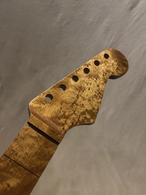 Extremely Rare Quartersawn Roasted Birdseye Strat Guitar Neck FitFender &Warmoth