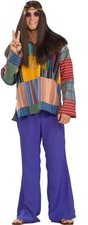 Bell Bottom Pants 60's Hippie Disco Halloween Adult Costume Accessory 2 COLORS