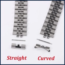 2pcs Stainless Steel Straight Curved End Link 20mm 22mm for Seiko SKX009 SKX007