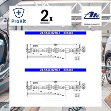 2x ORIGINAL® Ate Bremsschlauch Vorne für Mercedes-Benz M-CLASS GLE Coupe