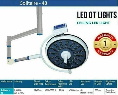 Examination & Surgical LED Light Operation Theater Light Intensity :160000 Lux *