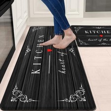 Kitchen Mat for Floor, Anti Fatigue Cushioned Kitchen Rugs Sets of 2
