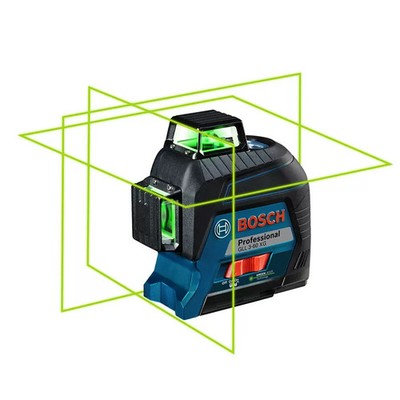 Bosch GLL3-60XG Green Cross 12Lines Laser Level Automatic Leveling & Alarm IP54