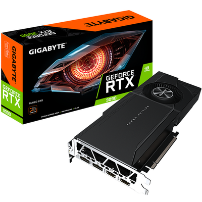 GIGABYTE Graphic Card RTX 3090 GV-N3090TURBO-24GD GDDR6X HDMI DP