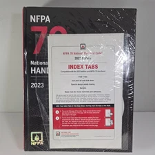 NFPA 70 National Electrical Code Handbook 2023 Edition with Index Tabs