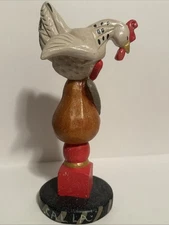 House of Hatten 12 Days of Christmas 3 French Hens Carved Figure 2000 D. CALLA