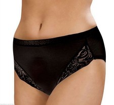 3pk Womens Cotton High Leg Knickers Ladies High Rise Briefs La Marquise