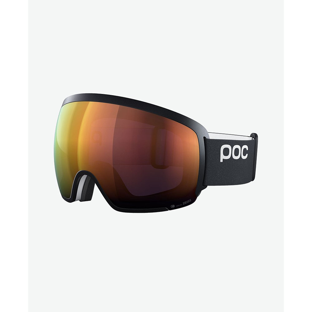 Masque de ski Orb Clarity Uranium Black avec écran miroir Specktris Orange