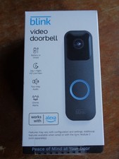 New Blink Video Doorbell Mount Wired/Wireless 2-Way Audio HD 1080 Video  Alexa