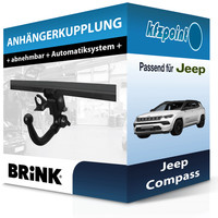 für Jeep Compass 08.2017-Jetzt Brink AnhäNgerkupplung Abnehmbar Neu