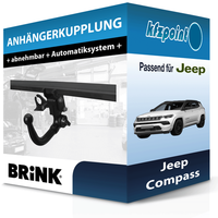 Brink AnhäNgekupplung Abnehmbar Passend für Jeep Compass 08.2017-Jetzt Neu