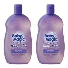 Baby Magic Calming Baby Bath Lavender Chamomile 16.5 oz NEW Sealed 2-Pack