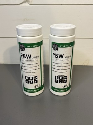 Five Star PBW Tablets - 10g(1 Tablet Per 1 Gallon of Water) 40ct - 2 Pack
