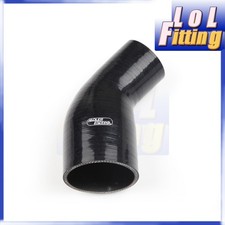 3.5 To 3 Id 45 Degree Silicone Reducer Hose Turbointake Coupler Pipe Black 3.5 To 3 Id 45 Degree Silicone Reducer Hose Turbointake Coupler Pipe Black